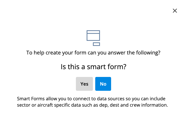 Smart EFB forms