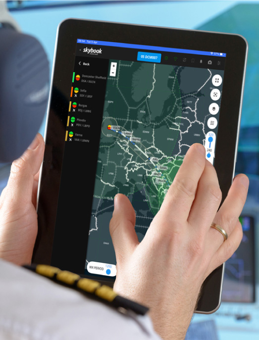 skybook enhancing a flight deck