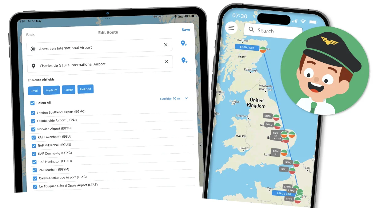 Image showing Quick Brief User Interface on a tablet and mobie phone