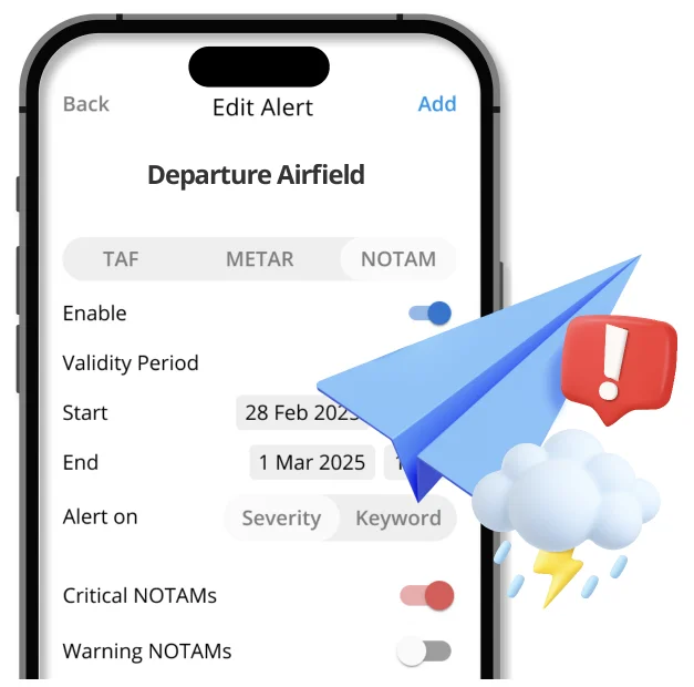 METAR & TAF Alerts