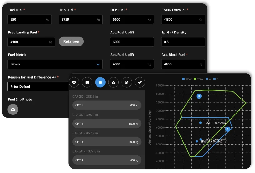 Cargo precision EFB system