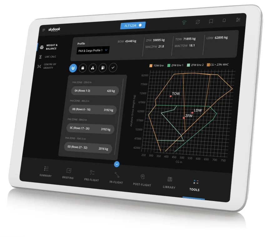 EFB Integrated W&B calculator