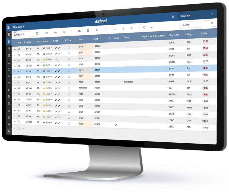 Flight Dispatch software to help you manage your daily flight schedules
