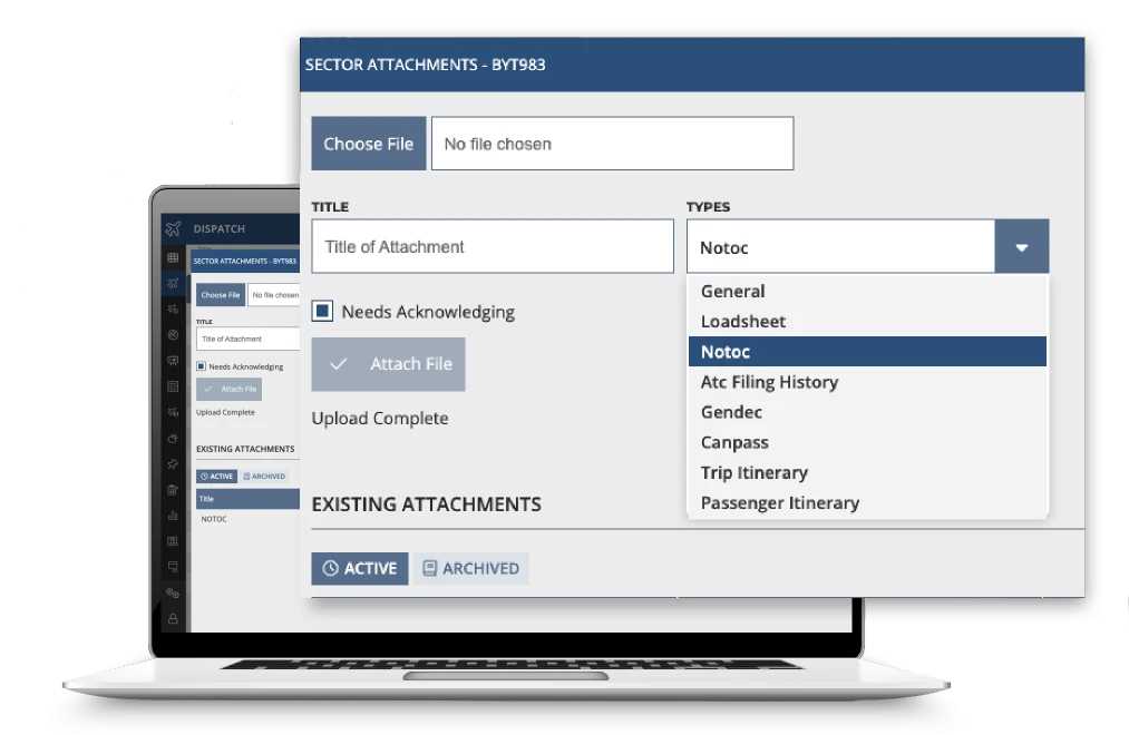Sector Attachments for pilot approval