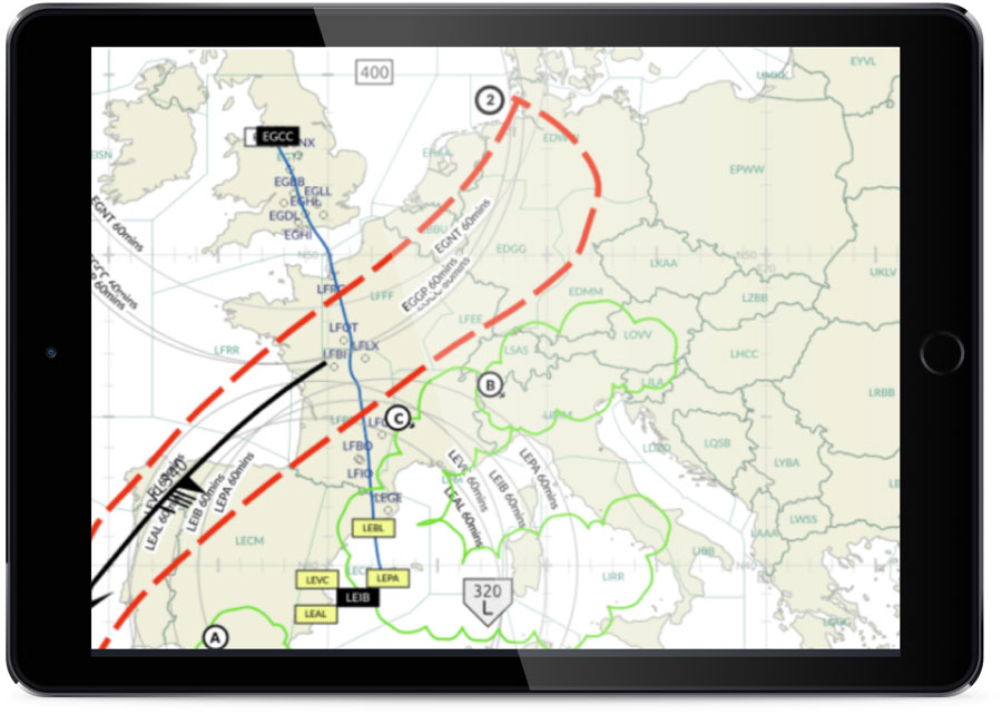 Narrow Route Briefings make full use of the unique advanced filtering options in our flight planning portal