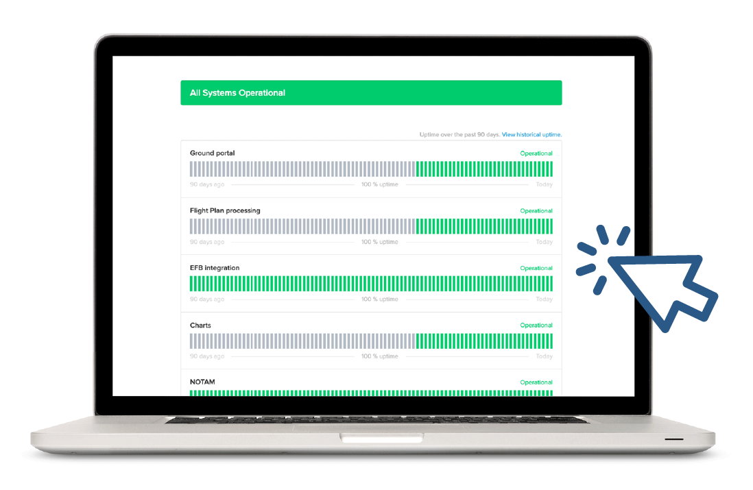 View live skybook uptime status