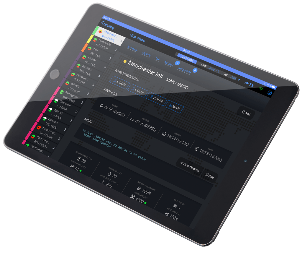 Electronic Flight Bag Your EFB solution bytron