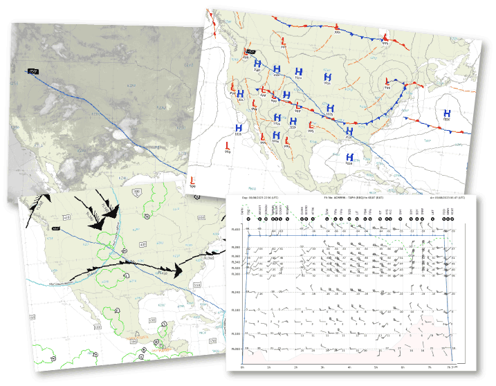 Route & weather charts