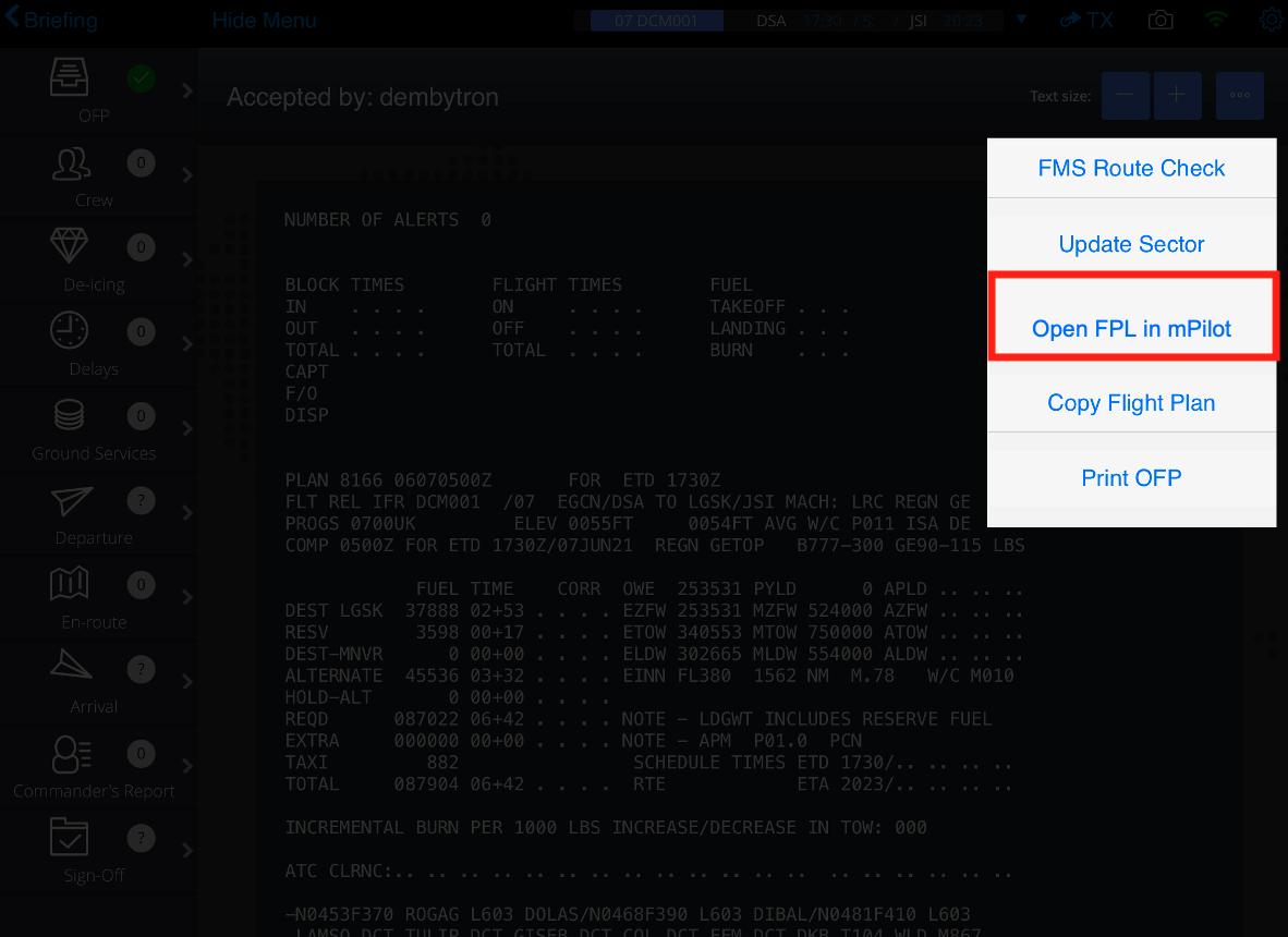 skybook efb mpilot placeholder