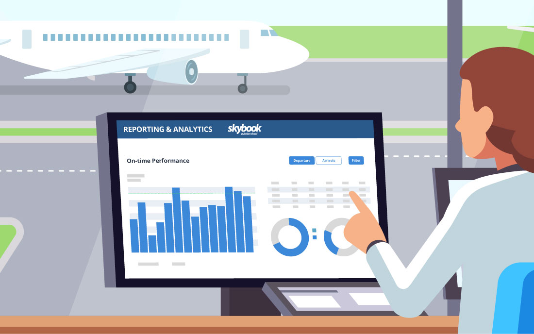 What impact can data visualisation have on airlines?