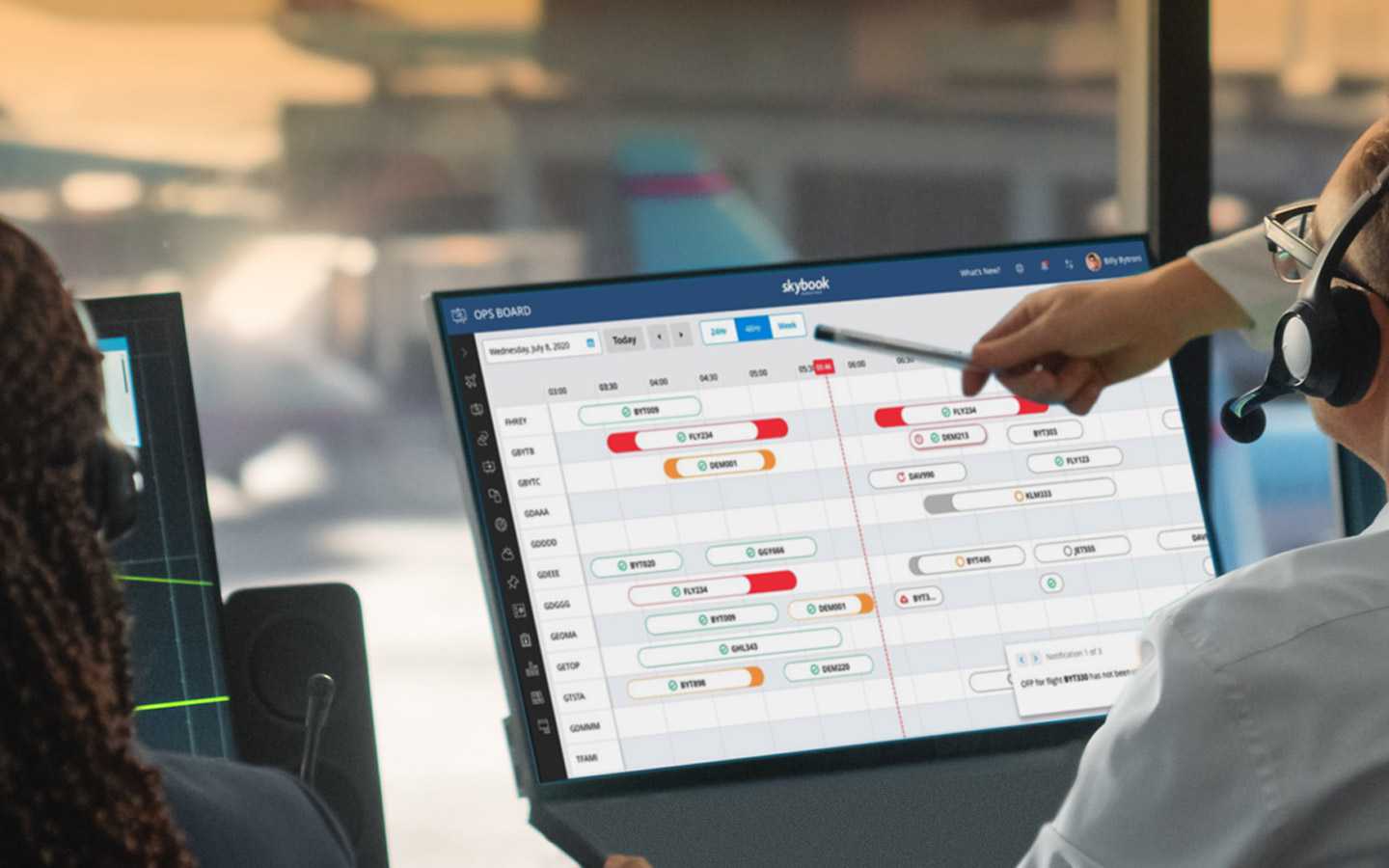 skybook ground portal aviation software