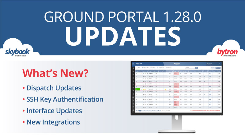 skybook Ground Portal 1.28.0 Release Notes