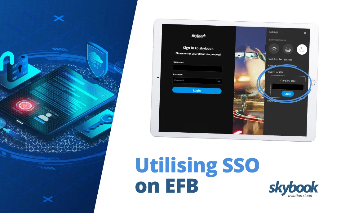 single sign on pilots electronic flight bag application