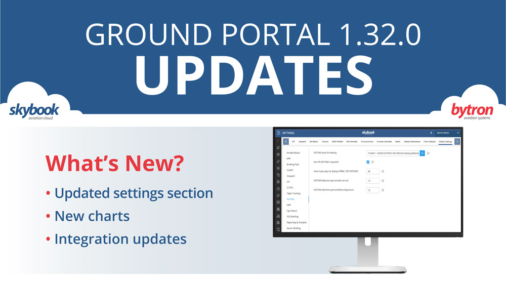 skybook ground portal 1.32.0 release notes