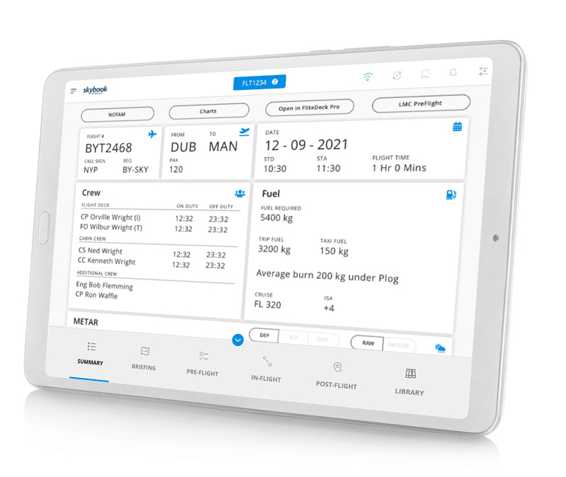 efb summary page day mode