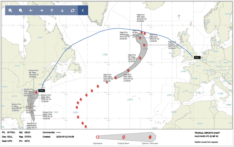 hurricane tropical weather chart