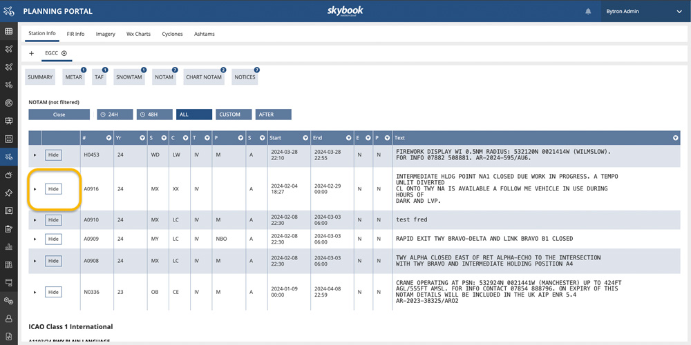 NCS NOTAM feed