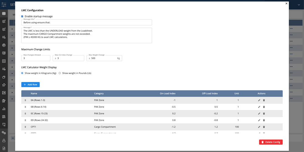 PAX and Cargo information lmc