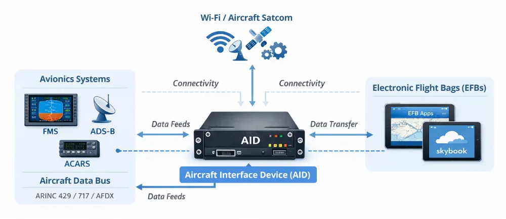 AID Aircraft Interface Device diagram