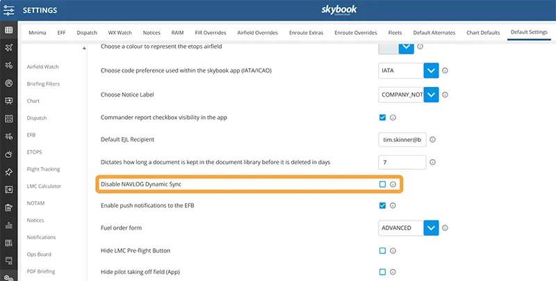 nav lod dynamic sync disable