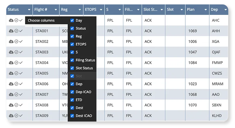 dispatch control settings