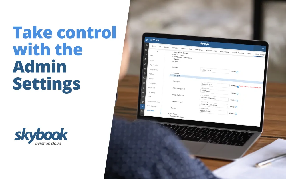 efb admin settings for the electronic flight bag and dispatch portal