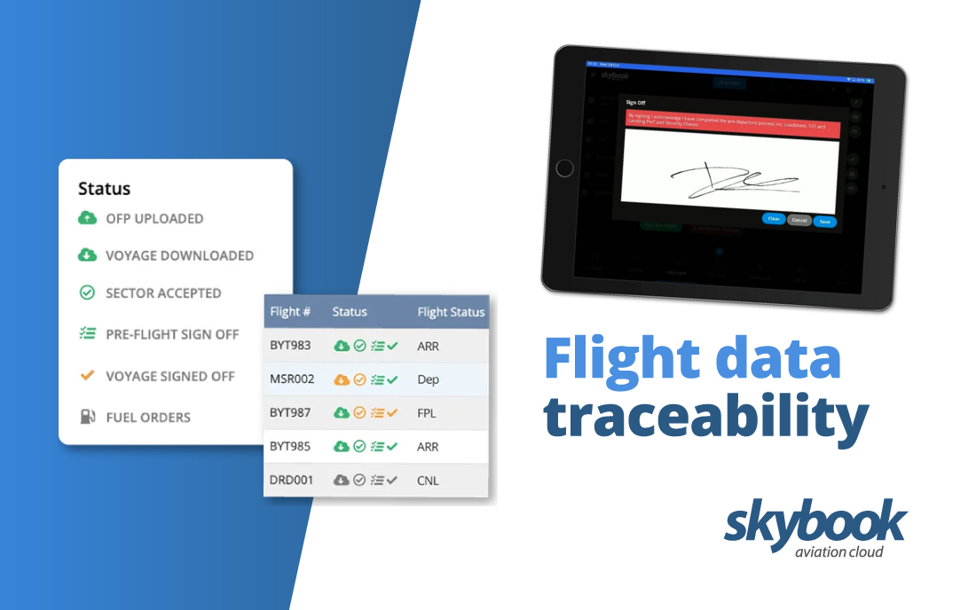 flight data traceability and audit trail in aviation