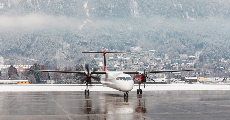 category c airfield at Innsbruck airport