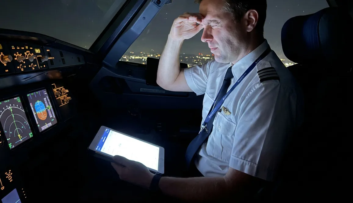 day and night mode pilot fatigue on efb application