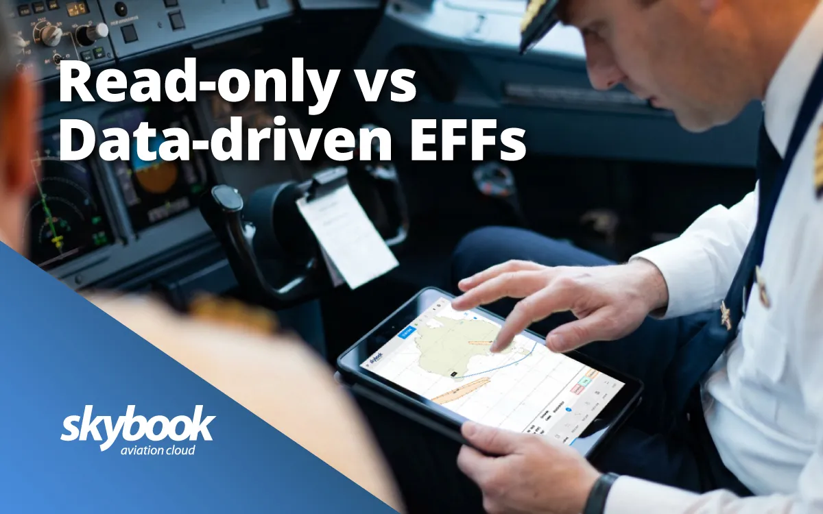 data-driven eff aviation with pilot and efb management